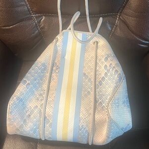 Stylish Blue and Yellow Tote Bag